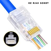 RJ45 OEM NCP-698 CAT6 100LU (PASS TYPE) AKILLI RJ 45 SOKET - 1